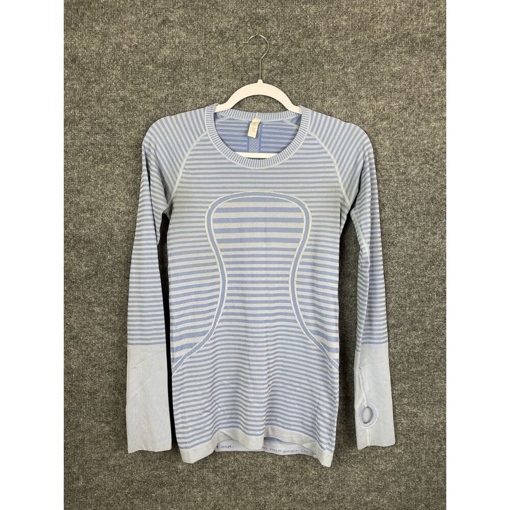 Lululemon Swiftly Tech Long-Sleeve Crew Heathered Lullaby Size 6‎